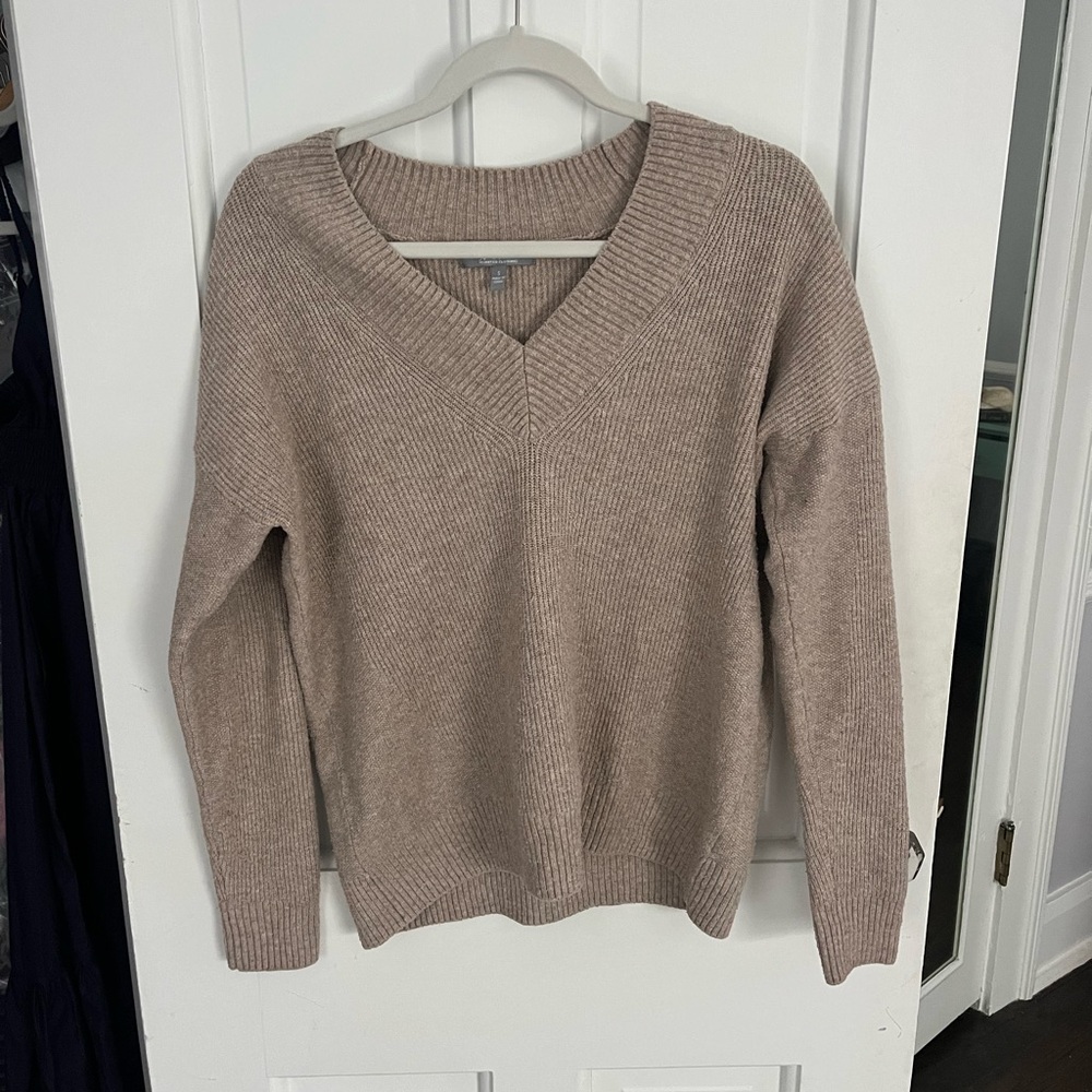 Marled V Neck Sweater